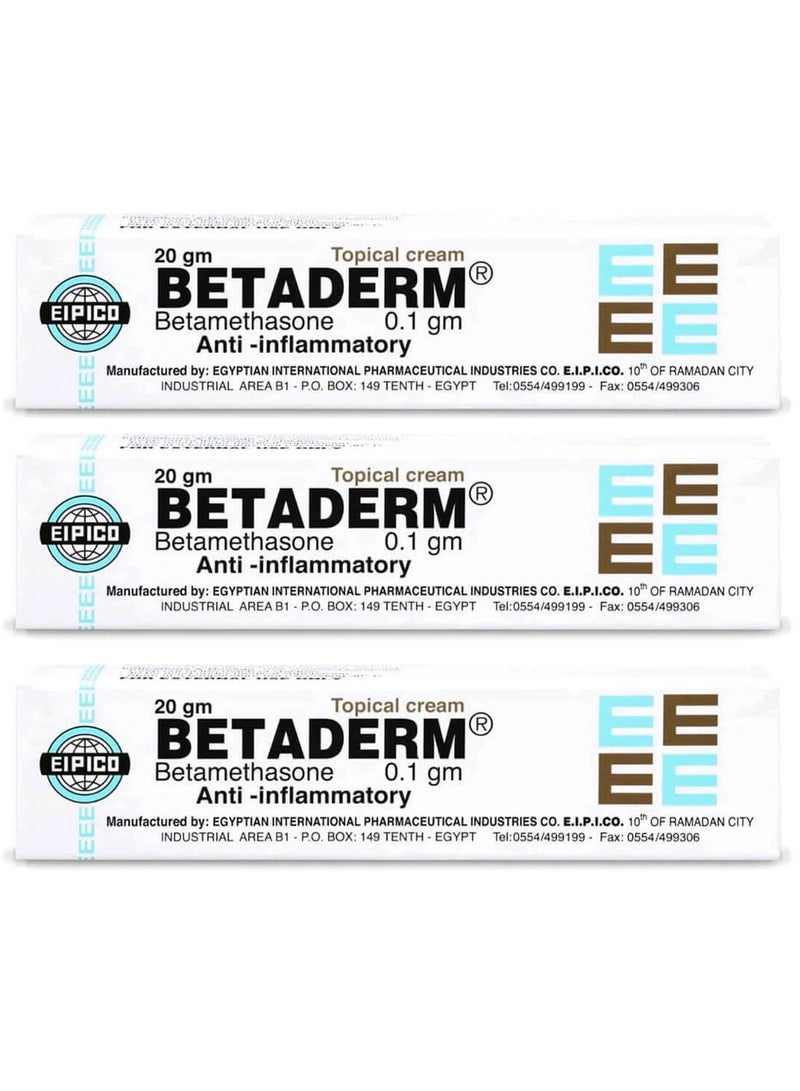 EIPICO Pack Of 3 Betaderm 20 gm - Image 1